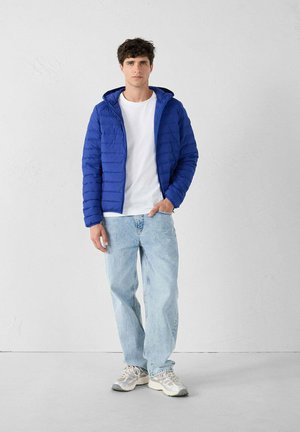 CON CAPPUCCIO   - Chaqueta de plumas - blu
