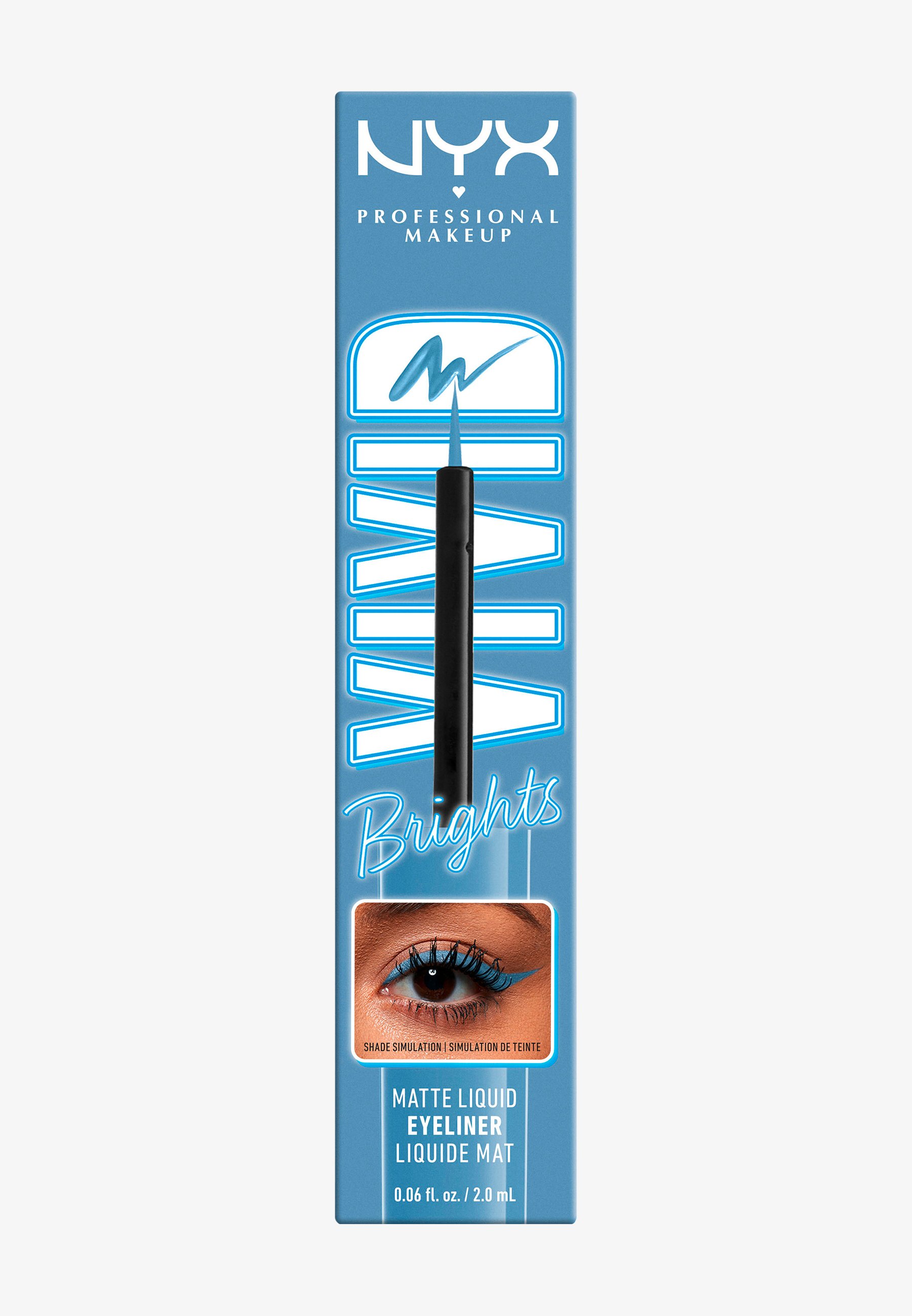 NYX Epic Ink Liner Jeanz Vintage Baby – Wasserfester Flüssig-Eyeliner In Hellblau, Mattes Finish, 1 Ml