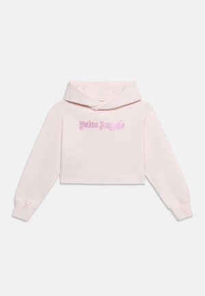 Palm Angels, SHINY STUDS CROP HOODIE GIRL UNISEX - Суитшърт с качулка - rosa/pink