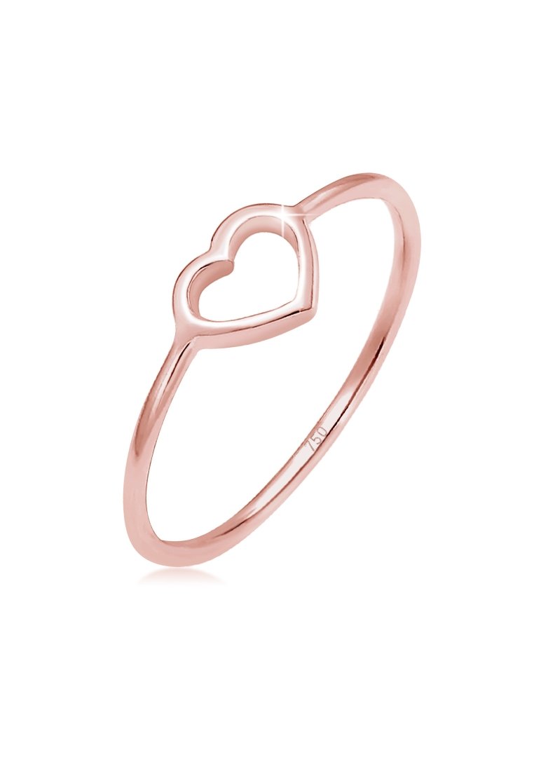 Elli Herz Symbol Ring Rose Rosegoldfarben Zalando De