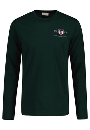 REG MEDIUM ARCHIVE SHIELD - Long sleeved top - tartan green