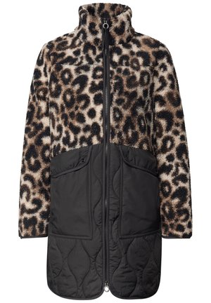 Street One, STRUKTURMIX TEDDY-MANTEL MIT STEPPDETAILS - Manteau d'hiver - black