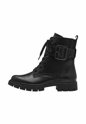Cowboy-/Bikerstiefelette - black nappa