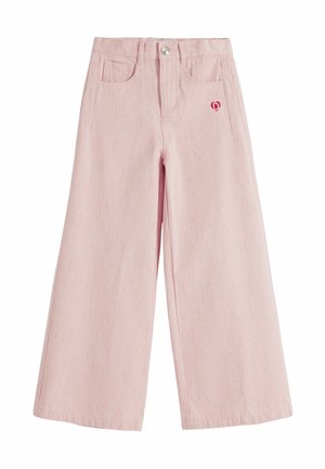 WIDE MELANGE - Avar lõikega teksad - pink