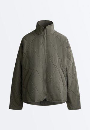 OYSHO WATER-REPELLENT FELLEX® AEROGEL PADDED - Veste d'hiver - dark green