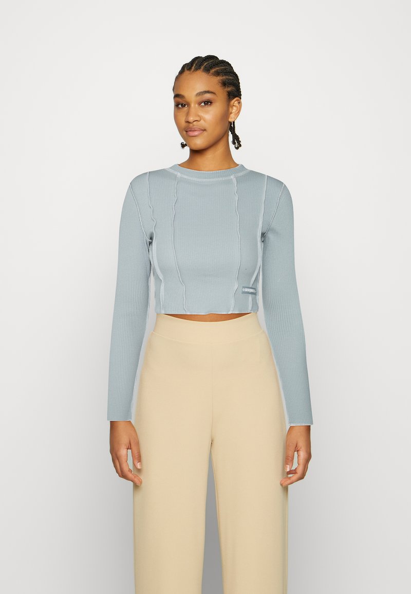 Sixth June CROP - Camisola de manga comprida - blue