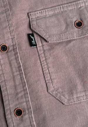 Reell DUAL CORD - Hemd - grey purple