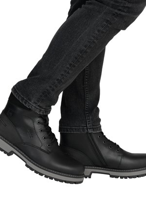 Rieker Bottines à lacets - schwarz