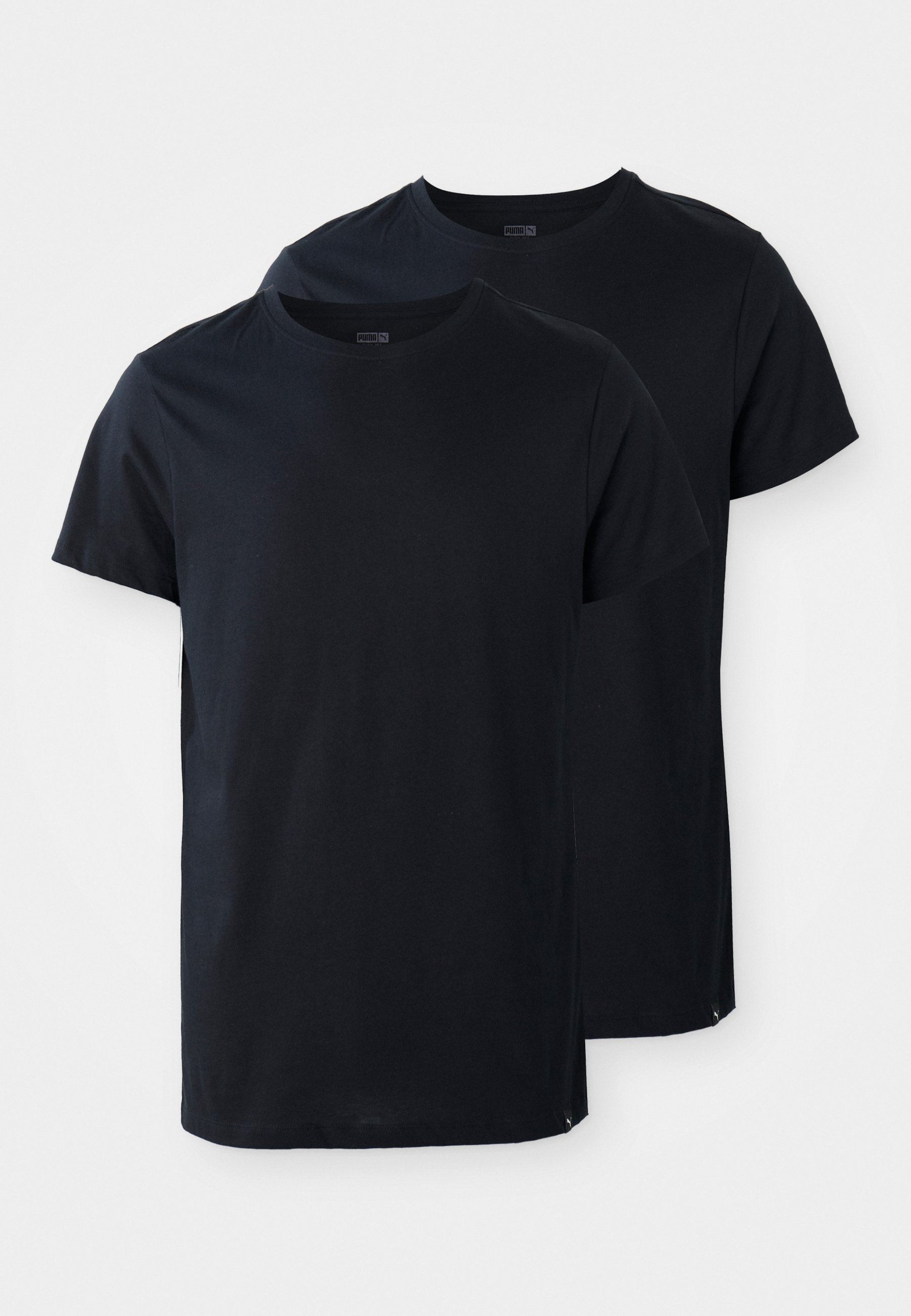 Puma EVERYDAY CREW NECK TEE 2 PACK - Tílko - black