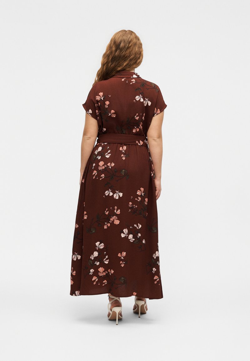 Vero Moda Curve VMCNEWHALLIE LONG DRESS - Maxi dress - brown - Zalando.ie