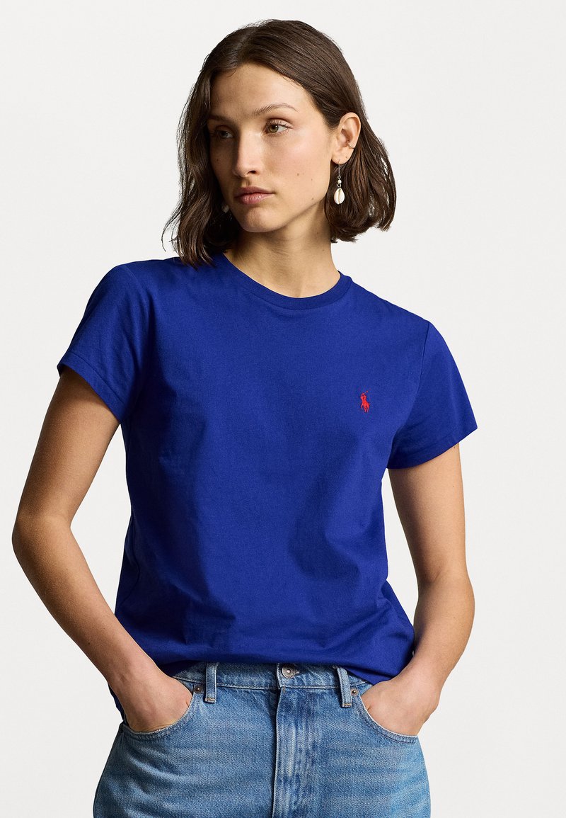 Polo Ralph Lauren COTTON JERSEY CREWNECK T SHIRT - T-shirt basique - sporting royal