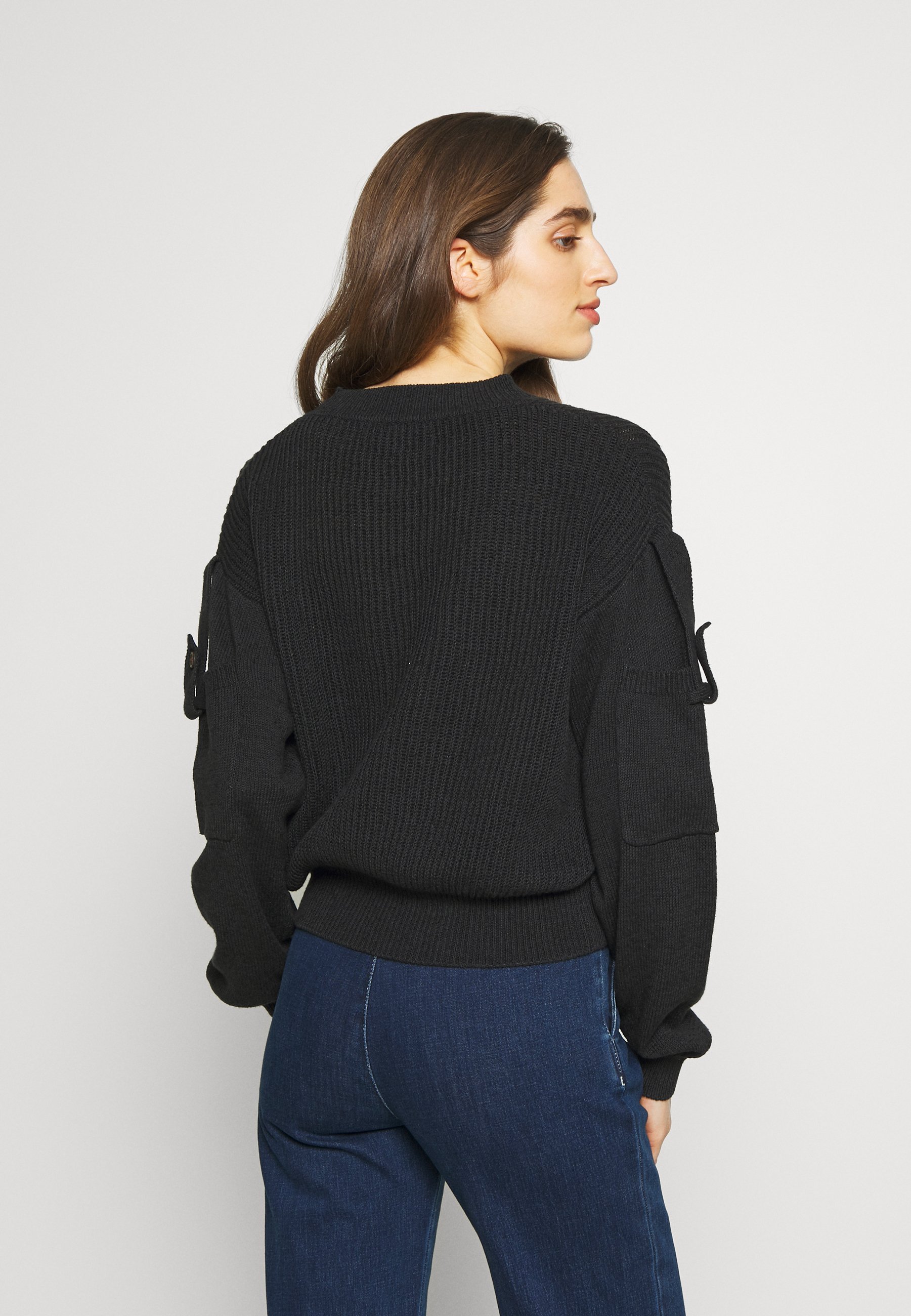 See by Chloé Stickad tröja obsidian black Zalando.se See by Chloé Stickad klänning obsidian black Zalando.se