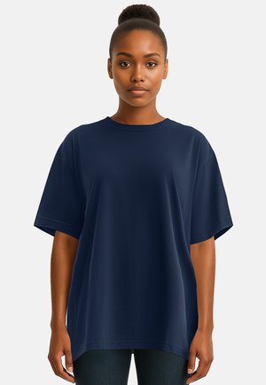 SHOULDER DROP - Basic T-shirt - dark blue