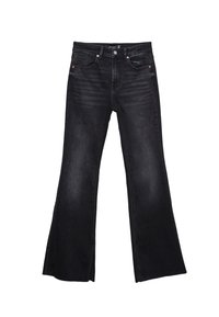 Džíny Bootcut - mottled black