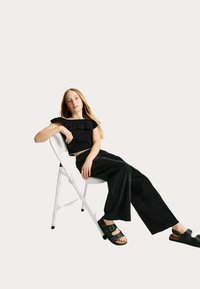 Marks & Spencer SHIRRED BARDOT - Top - black