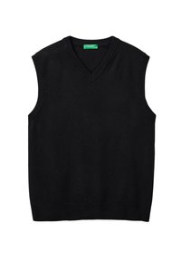 IN PURE MERINO  - Waistcoat - black