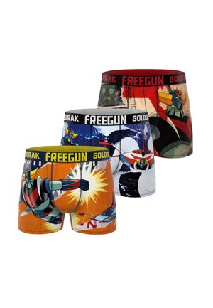Freegun 3 PACK PRINTED GOLDORAK - Boxers - orange rouge bleu gris
