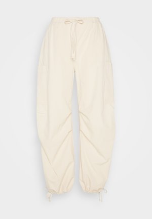 Weekday SKYLER PARACHUTE TROUSER - Cargobukser - white dusty light