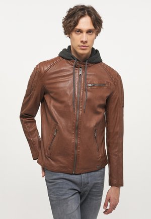 Mustang Lederjacke - braun