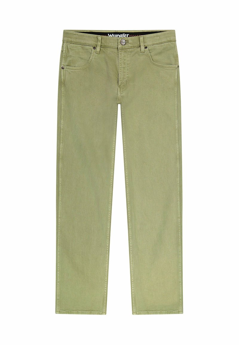 Wrangler Slim fit jeans groen gemêleerd Wrangler Slim fit jeans groen gemêleerd