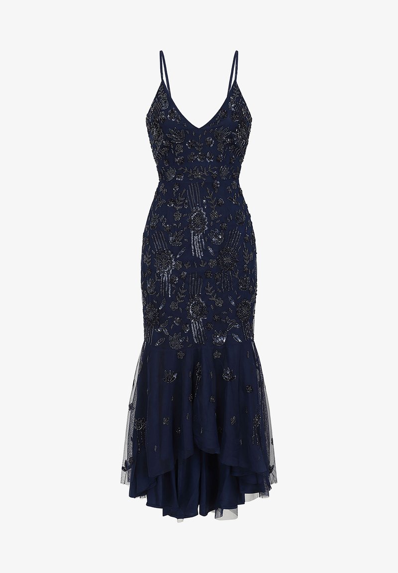 little mistress embroidered maxi dress Little Mistress Embroidered Hem Midaxi Dress - Pink