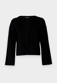 Gina Tricot TIE CARDIGAN - Adīta jaka - black