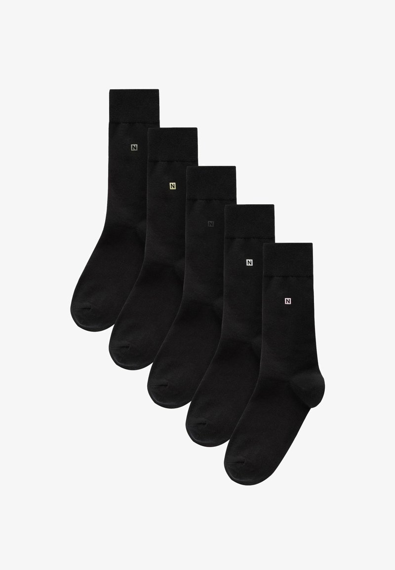 Next N LOGO FIVE PACK - Calze - black metallic logo