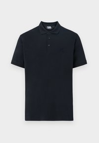 Námornícky polo tričko vyrobené z bavlny, s klasickým golierom, troma gombíkmi a vyšitým logom na ľavej hrudi. Krátke rukávy, hladká textúra.