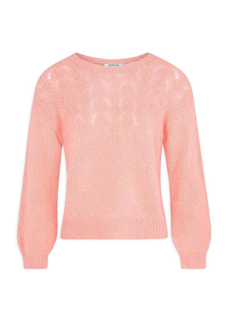 Damen Strickjacken | Morgan PUFF LONG SLEEVES Strickpullover coral/koralle - DW02726 Damen Strickjacken | Morgan PUFF LONG SLEEVES Strickpullover coral/koralle - DW02726