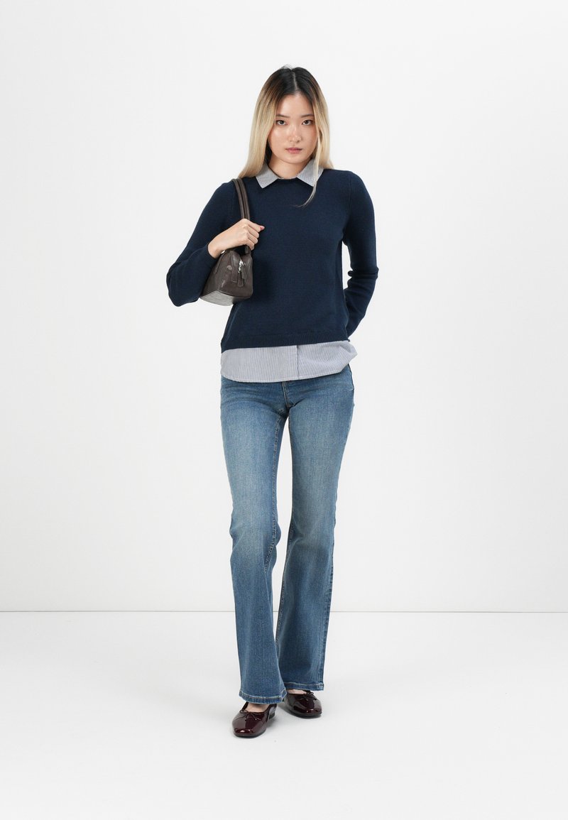 Yuccalley Felpa Con Cappuccio Donna A Maniche Lunghe, Morbida E Casual Con Tasca E Coulisse - Blu, Taglia Media