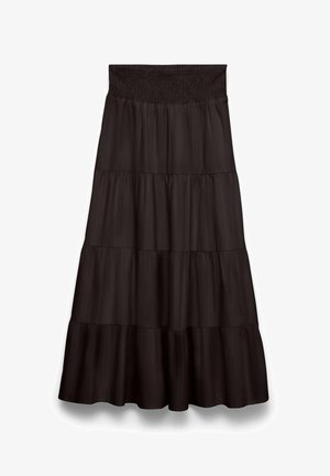 Vero Moda, A-LINIEN ROCK VMLOTUS HOHE TAILLE LANGER ROCK - Jupe longue - chocolate torte