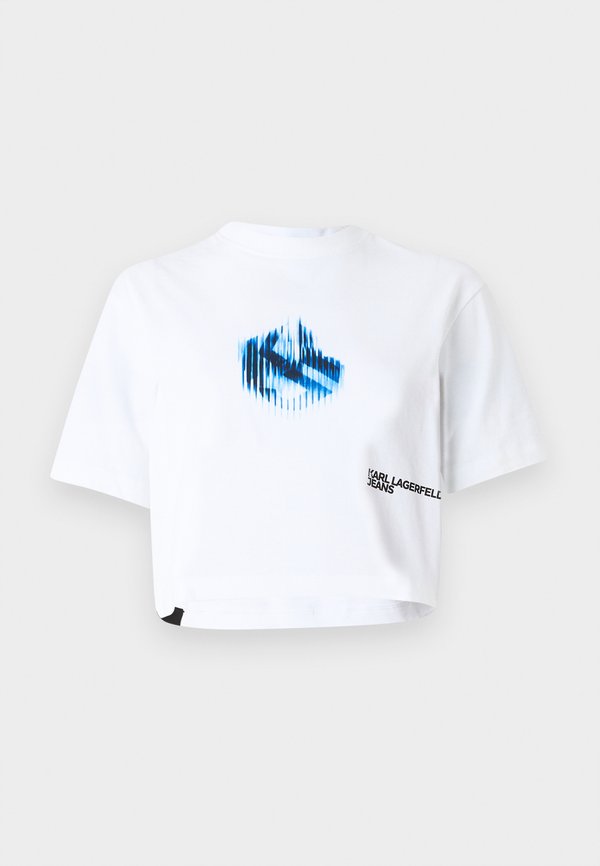 BOXY GLITCHED LOGO - Print T-shirt3