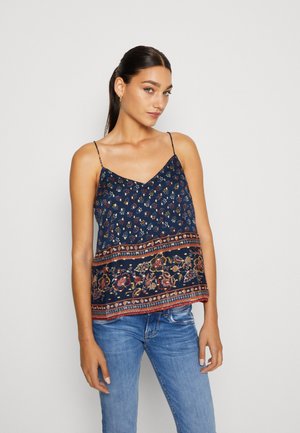 Vero Moda VMLUCY STRING SINGLET BOHO  - Μπλούζα - night sky