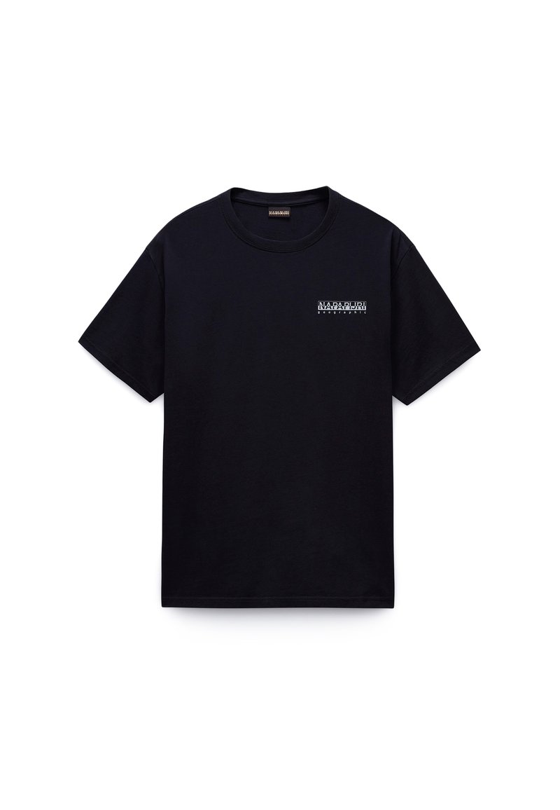 Napapijri Men's Iaato Logo T-Shirt in Black Napapijri