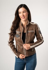 Leren jas - brown ii