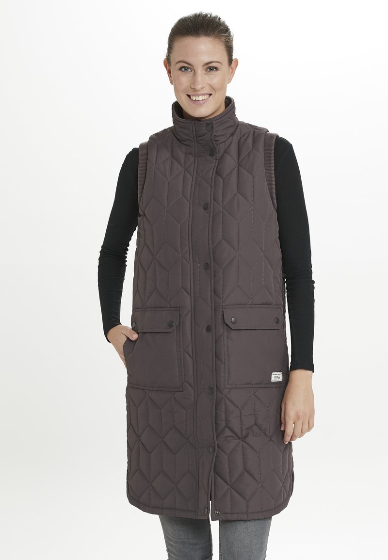 Weather Report Weste shale mud/braun Zalando.de