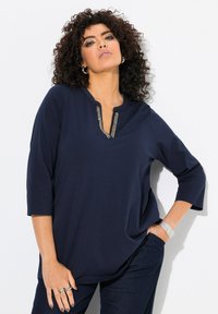 Ulla Popken Langærmet T-shirt - marine