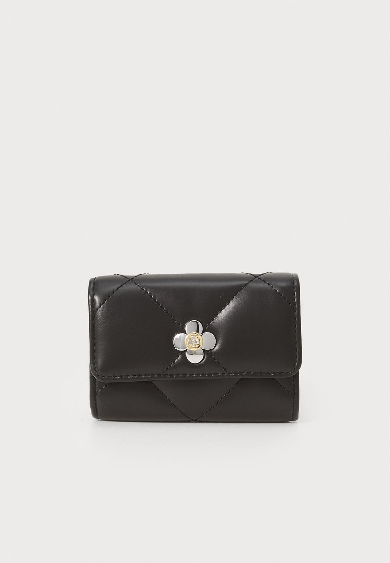 Tory Burch KIRA CLOVER QUILT FLAP CARD CASE - Portemonnee - black