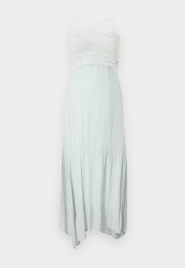 Crochet-Style Mix V-Neck Maxi Dress - Maxi dress3