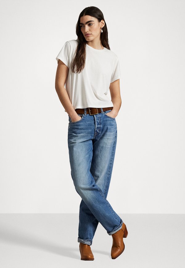 HIGH RISE RELAXED STRAIGHT JEAN - Straight leg jeans - lebec wash3