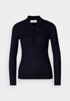 Strikkegenser - navy blue