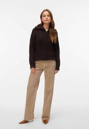 PULLOVER AWULLA - Pullover - chocolate plum