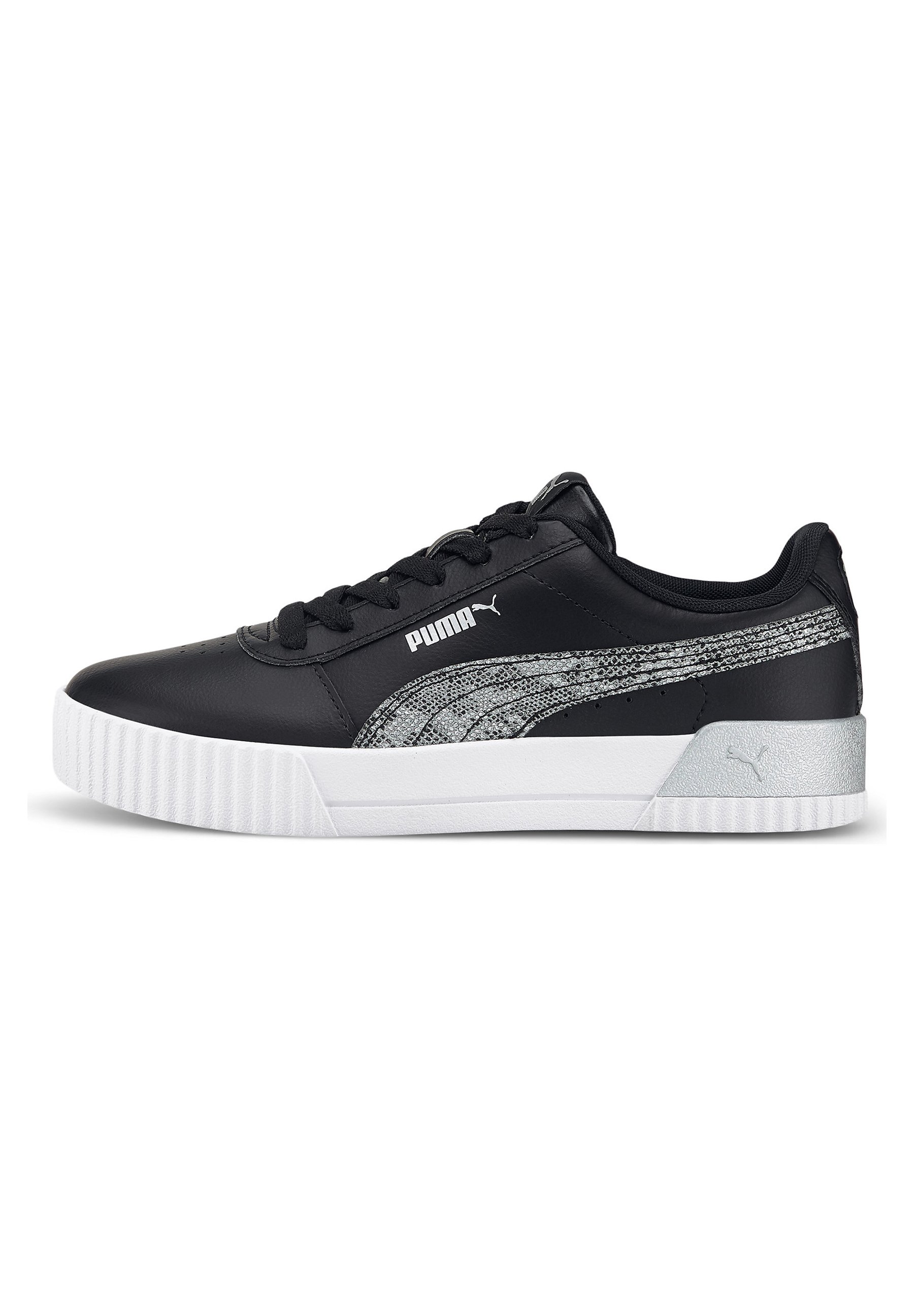 Puma CARINA - Sneaker low - black/white/silver/schwarz - Zalando.de