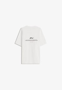 Bershka SHORT SLEEVE  - Triko s potiskem - white
