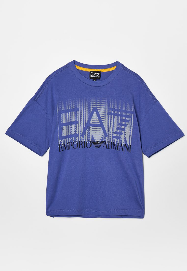 EA7 Emporio Armani T-shirt print blauw