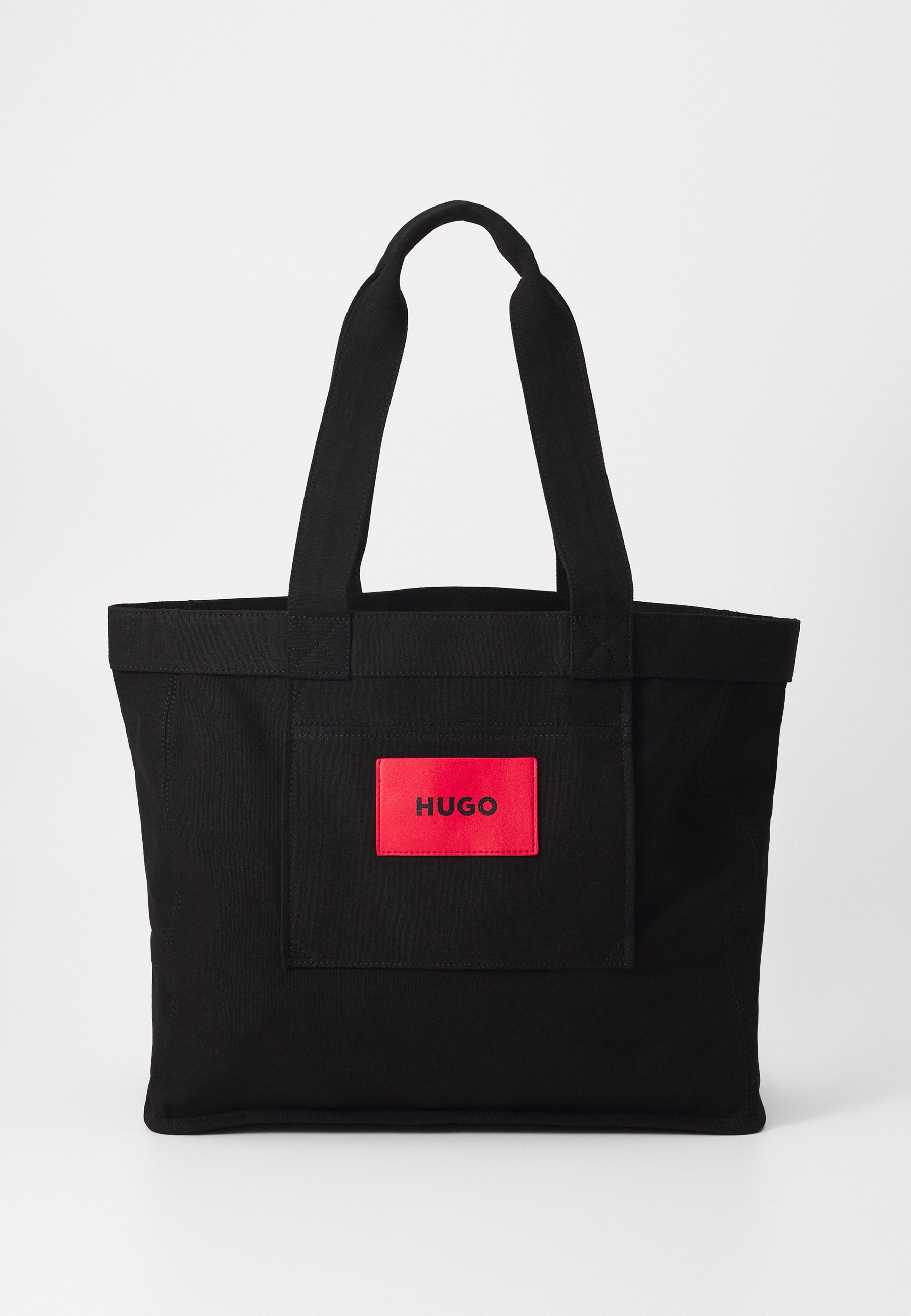 HUGO BECKY TOTE UNISEX - Tote bag - black - Zalando.co.uk