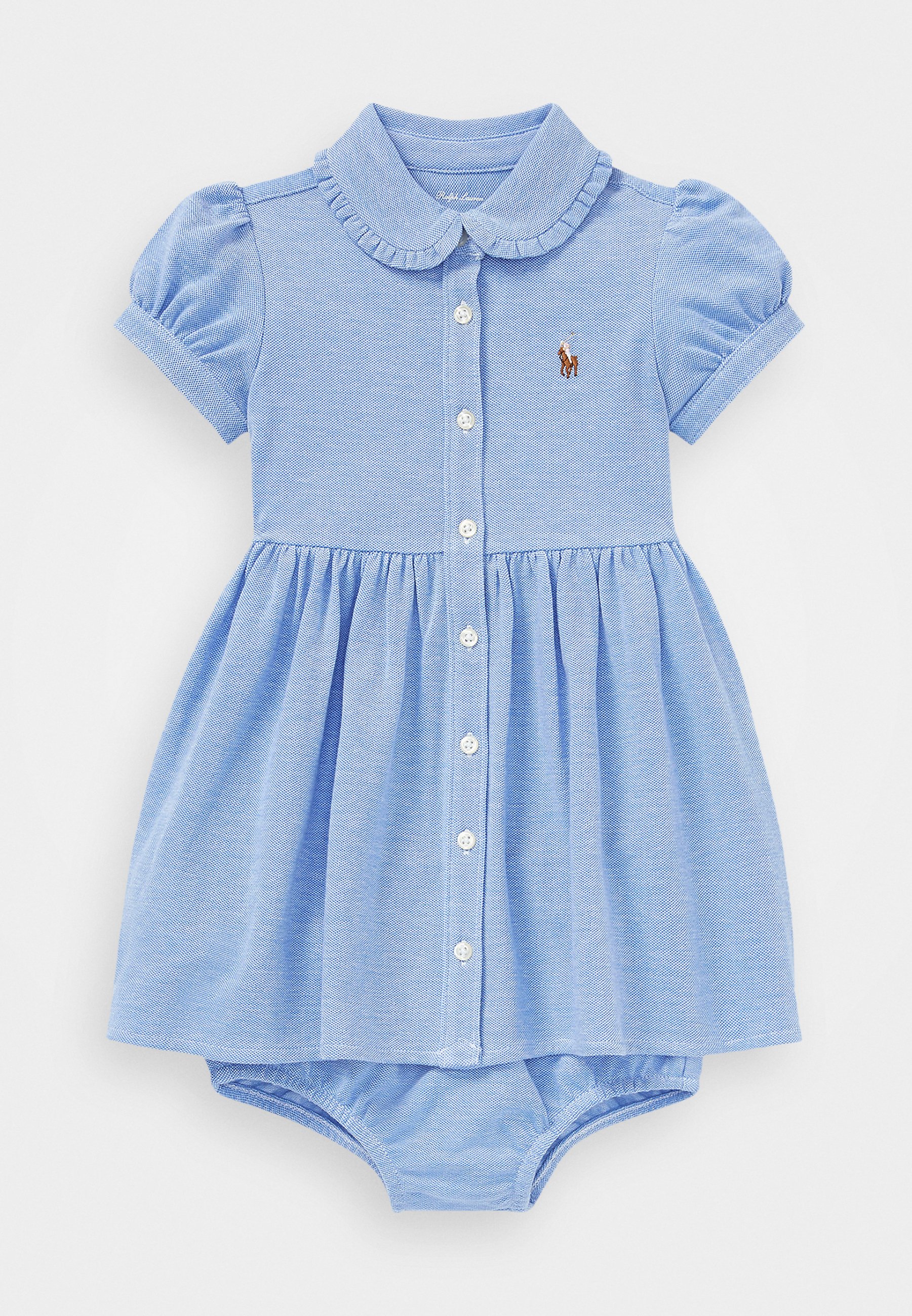 Polo Ralph Lauren KNIT MESH OXFORD DRESS & BLOOMER - Day dress - harbor island blue/blue - Zalando Polo Ralph Lauren KNIT MESH OXFORD DRESS & BLOOMER - Day dress - harbor island blue/blue - Zalando