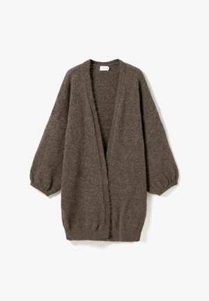 Noella, N-MARICELA KNIT CARDIGAN - Ζακέτα - timber brown melange