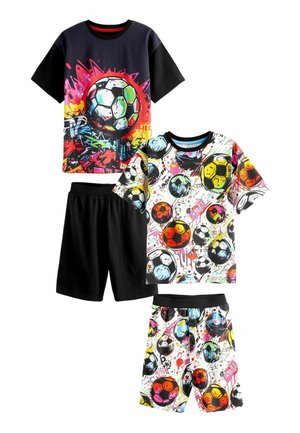 2 PACK SET - Pyjama - black pink football