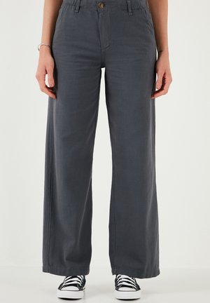 REGULAR FIT - Hlače - anthracite